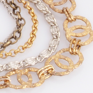 Multi Layeres Multi Type Mixed Chains Necklaces