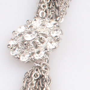 Olympic rings silver couple gold statement necklace N90078