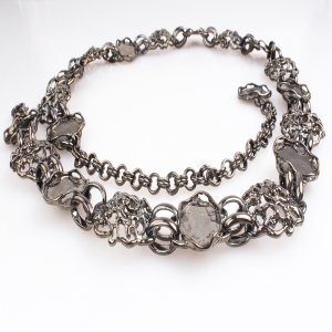 Paint gun buckle metal jeans chain flower waist belt BT60069