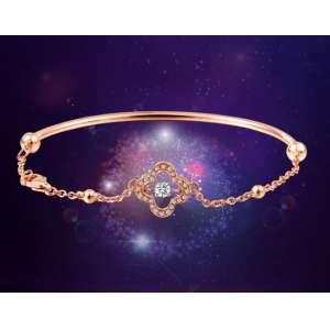 Professional Supplier Metal Alloy Rose Gold Bracelet Diamond 4C Standard