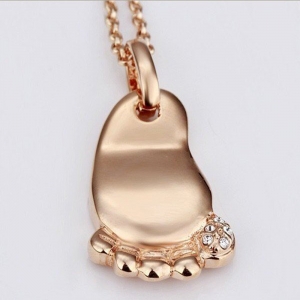 Promotion Gift Baby Feet Pendant Necklace