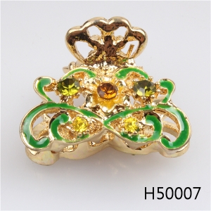 Rhinestone hairstyles flower turquoise for wedding hair accessories H50007