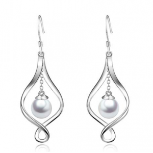 Silver Pearl Dangle Earrings 925 Sterling Silver Celtic Knot  Earrings Supplier in China