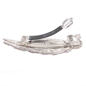 Silver traditional crystal peacock feather hair accessories hairpin H50016