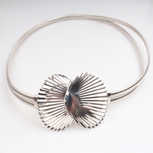 Spain silver plated shell shape stretch sex lady belt BT60043