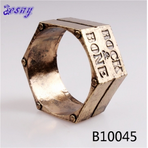 Star starfish metal alloy gold men fashion skull head bangle