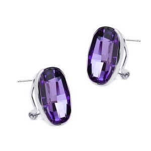 الجديد فائقه غرامه قطع البيضاوي النمساوية أقراط الكريستال بيع الأقراط الزفاف المجوهرات الساخنة