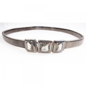 Tough male rhinestone sash china wide buckle metal belt BT60057