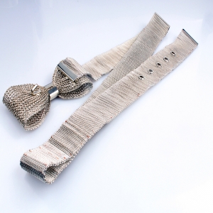 Wide wire silver handmade tie sash sex fashion belt BT60061