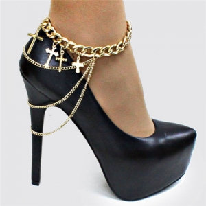 accessory crossing jewelry high heel ankle chain TS012