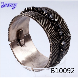 acrylic fashion charm mesh stretch bangle bracelet B10092