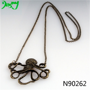 antique jewelry friendship squid pendant necklace N90262
