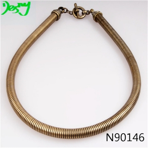bold jewelry mens anchor gold chain necklace N90146