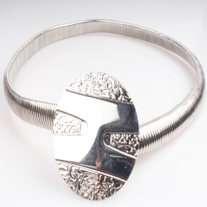 cheap silver mens metal plate tattoo waist belt BT60014