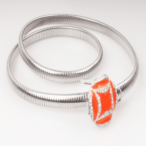 color change rhinestone adjustable chain Chinese coin belt BT60024