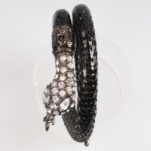 crystal heart sex snake bangle bracelet B10136