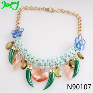 crystal sex horn heart of the ocean charmed necklace N90107