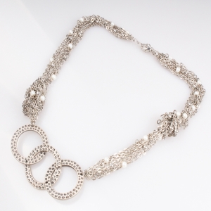 fake pearl thigh chain fashion jewelry choker necklace N90175