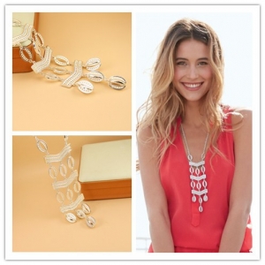 fancy long chain vintage boutique pendant necklace STN003