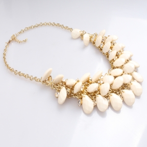 fashion alloy beaded 2014 wholesale chunky statement necklaces