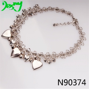 fashion infinity chains friendship heart chocker necklace N90374