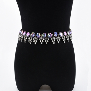 fashion jewelry accessory belly chain crystal shiny necklace