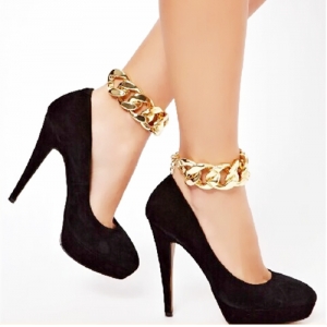 fashion jewelry light plastic link shoe accessories chain TS008