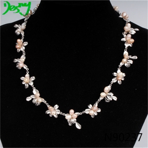 fashion jewelry south sea pearl flower choker necklace N90237