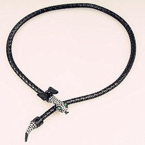 fashion snake shaped crystal sex charmed necklace N90002