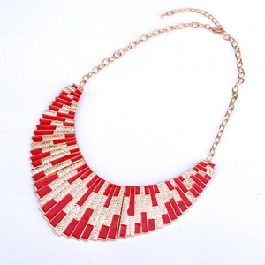 handmade ethnic tattoo choker gold statement necklace N90030