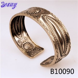 indian ethnic jewelry wholesale tattoo brass cuff bracelet B10090