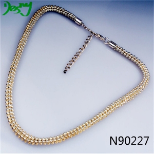 indian silver jewelry titanium ball chain necklace N90227