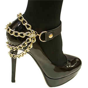 leather jewelry stainless steel jewelry foot chain TS014