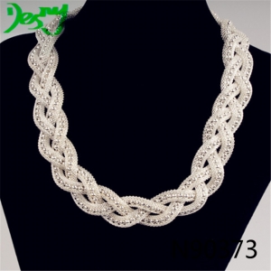 magnetic braided rope fashion jewelry choker necklace N90373