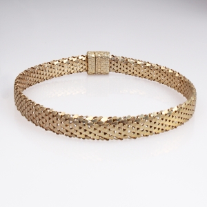 men magnetic gold snake chain statement necklace N90193