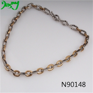 mens fashion small stainless steel link chain necklace N90148