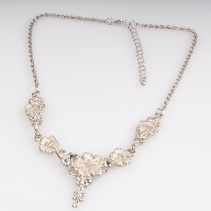 metal rainbow flower fashion jewelry choker necklace N90190