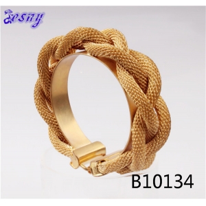 new design three layers gold braided snake chain bangle B10134