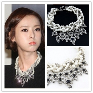 ؤلؤة الأسلاك الملتوية قلادة الأزياء والمجوهرات قلادة TBN002