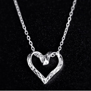 platinum gold heart shape necklace pendant manufacturer