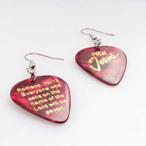 resin religion letter jewelry heart shape earrings E30060