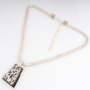 الأزياء قلادة مطلي الفضة الذهب سلسلة قلادة N90086