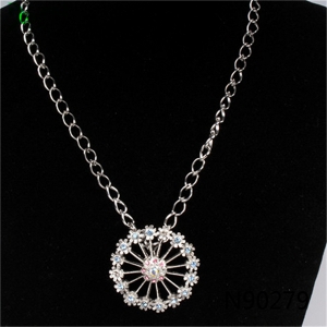 silver turkey snowflake pendant jewelry necklace N90279