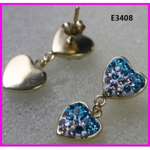 sterling silver 925 shamballa earrings