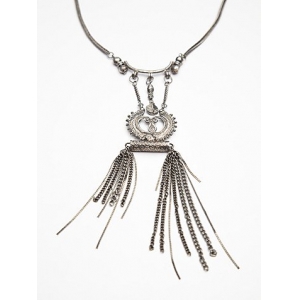 vintage flexible snake chain meaningful pendant necklace