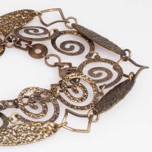 vintage letter chains shiva eye jewelry costume necklace N90214