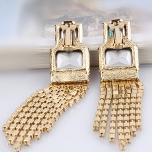 wholesale animal shaped crystal drop clip on earrings E30003