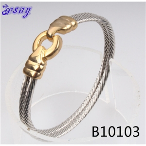 wholesale fashion jewelry silver fish hook bracelet B10103
