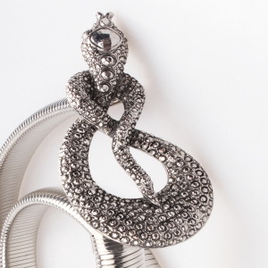 wholesale genuine men guoci rhinestone snake belt BT60022