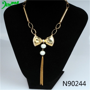 wholesale handmade tie pearl tassel pendant jewelry N90244